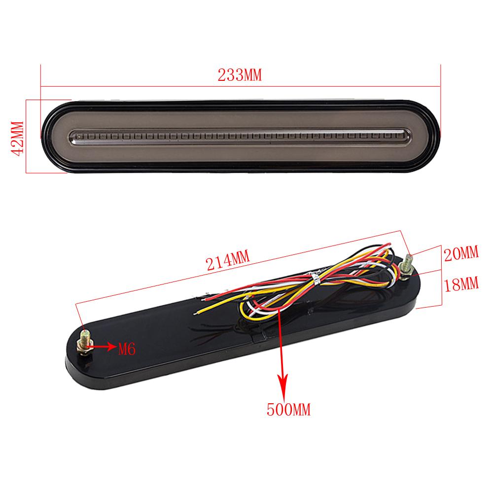 Motorcycle Rear Fender LED Tail Running Brake Turn Signal Light For Harley Touring Street Glide Road Glide FLHX FLTRX