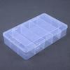 2/3 Pcs Clear Plastic Storage Box with Adjustable Grids Transparent Organizer for Resin Charms DIY Art Craft Projects