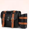 1 Pair Large Capacity Motorcycle Bag PU Leather Motorcycle Side Bag Saddle Bag  Outdoor Riding