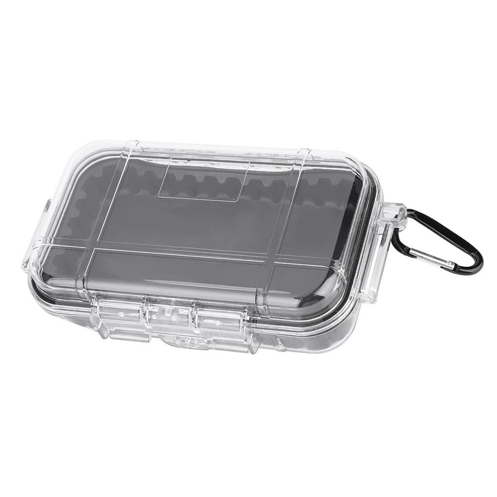 Outdoor Survival Shockproof Waterproof Storage Case Airtight Carry Box Container(Black)