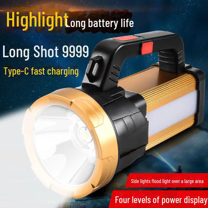 Rechargeable Super Bright Portable Flashlight for Outdoor, Patrol, and Mining