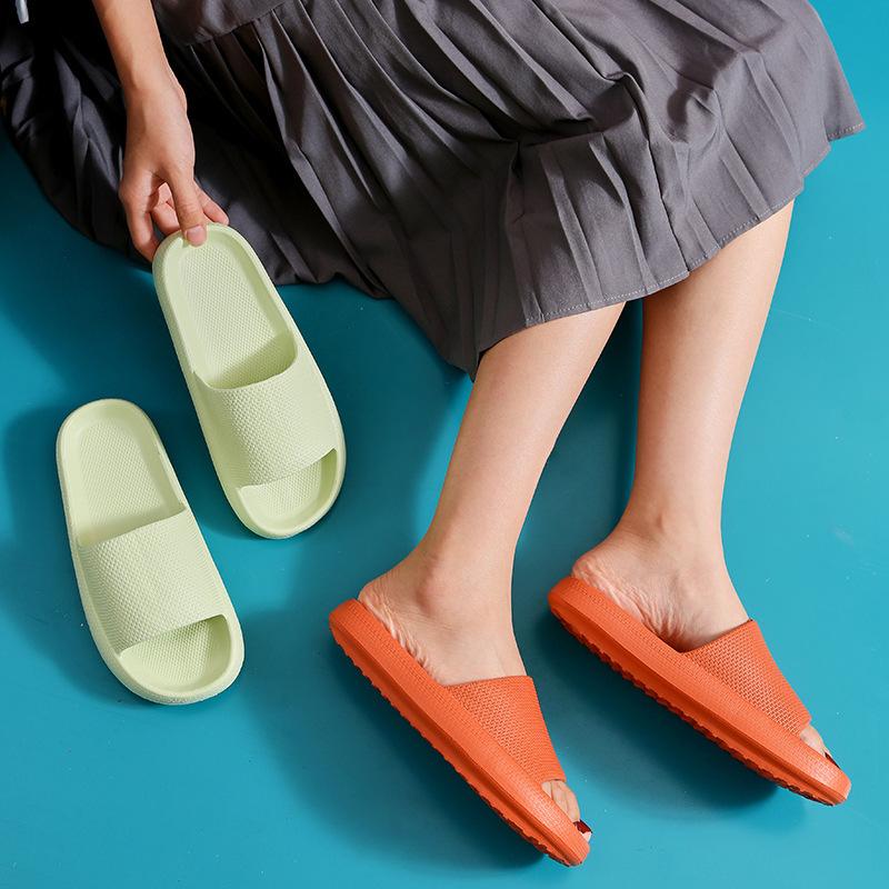 

Thick-soled slippers men s summer non-slip home women s indoor cool slippers men s home bath shoe mark 36/37 [recommended 35-36 feet]