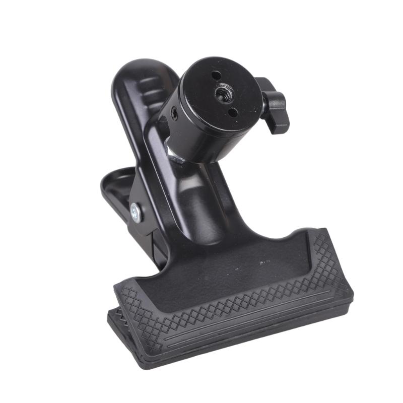 1-56mm Ball Head Clamp with 360Degree Rotating 1/4Inch Screw Hole Camera Clip For Mounting Cameras Lights Photography