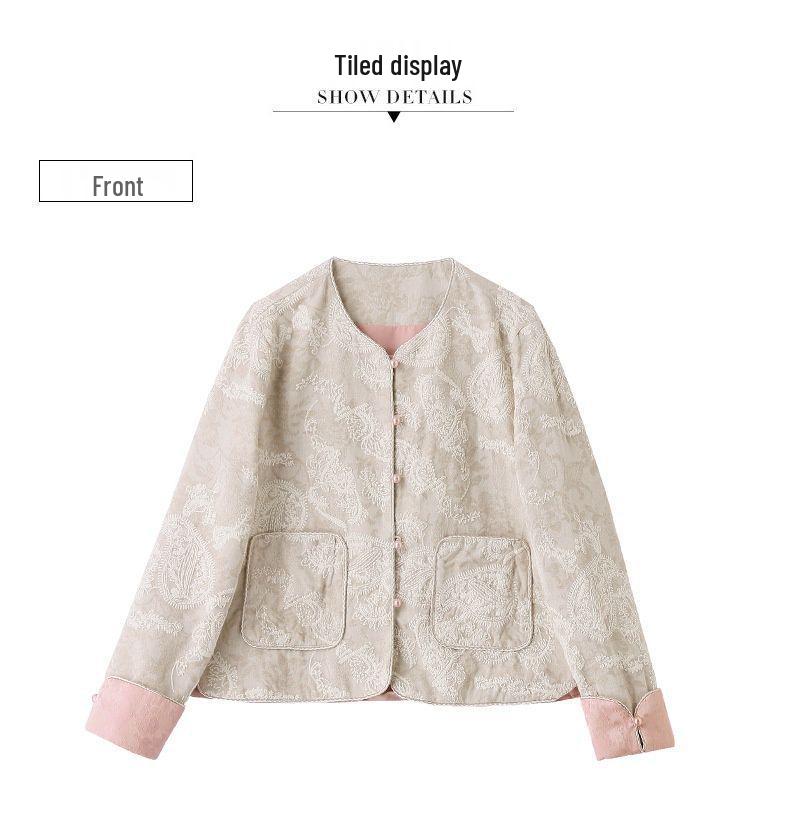 Women's 2025 Spring/Autumn Elegant Slimming Short Tang Style Jacket