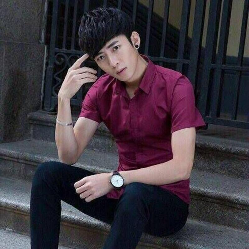 Men's Slim Fit White Long Sleeve Anti-Wrinkle Business Shirt