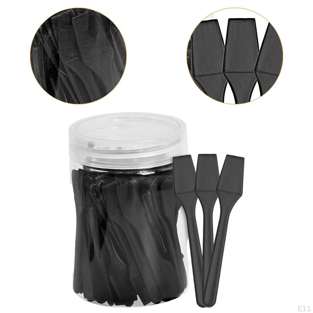 100 Pieces Makeup Spatulas Foundation Mixing Tool Cosmetic Spade Reusable Easy Clean