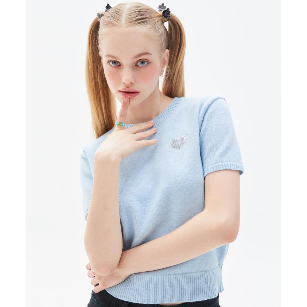 

LUV IS TRUE PY LOGO WAPPEN KNITSKY BLUE