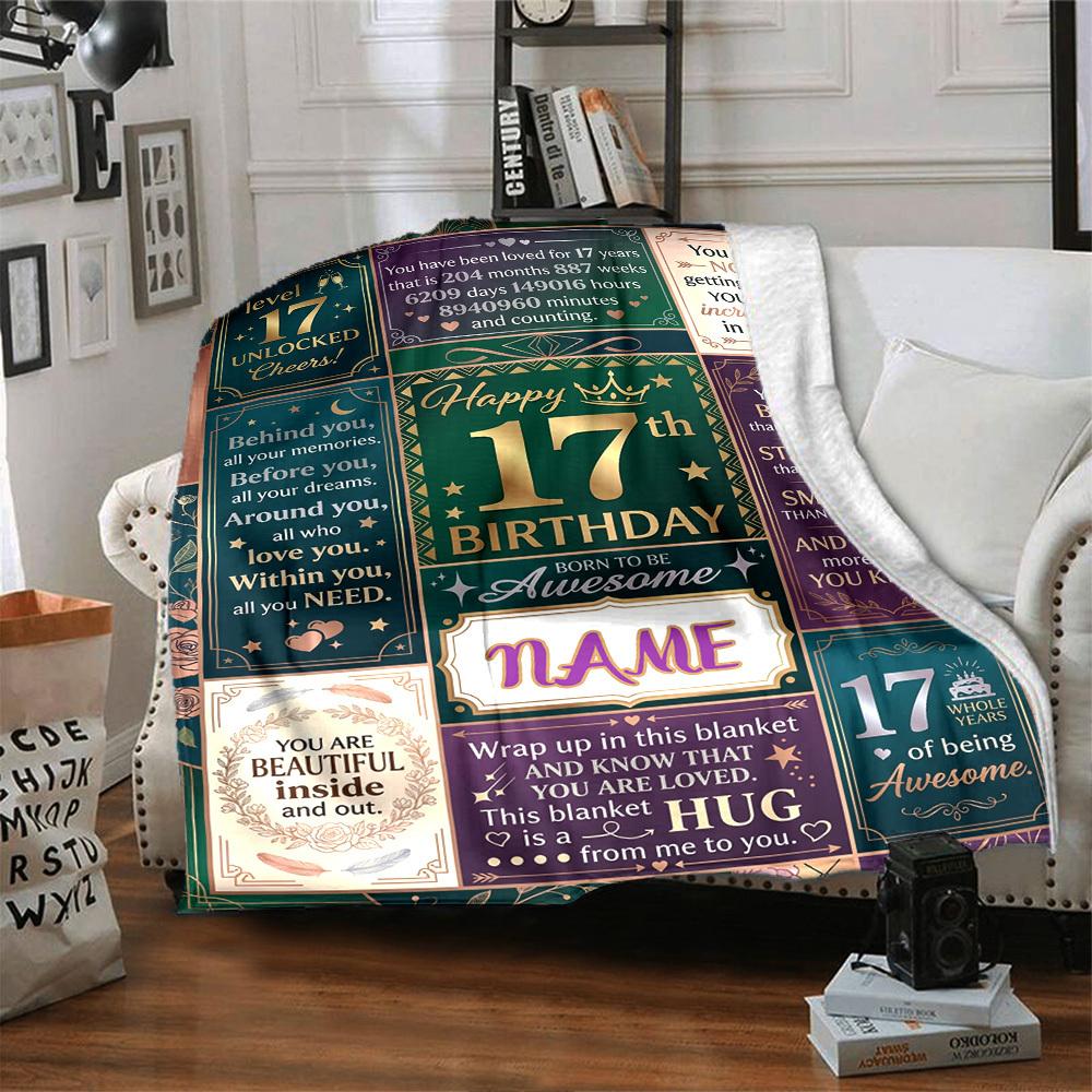 Elephant In Tropical Paradise With Gold Accents Blanketcustomizable With Your Namecomfortable And Stylish Perfect For Travel Beds Chairs Offices Sofas