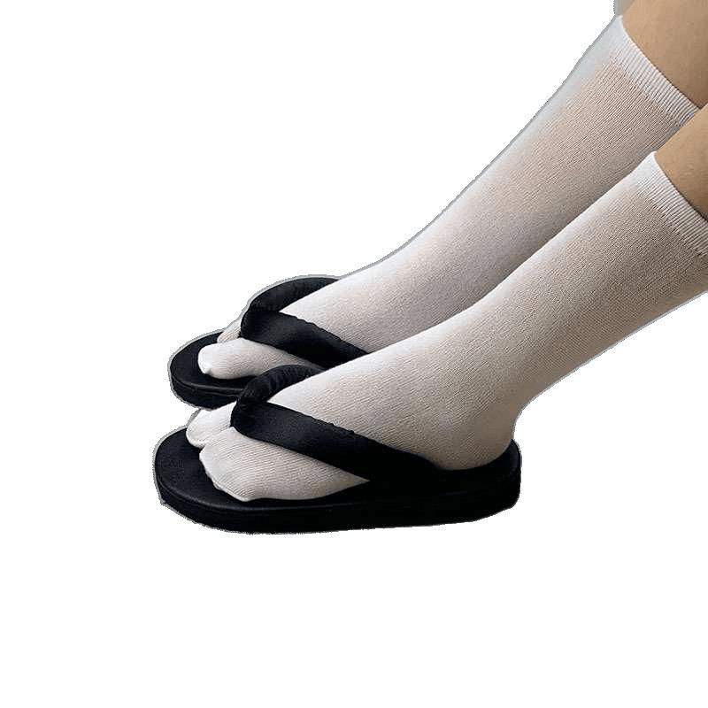 Japanese men's flat substitute clogs round head pinch feet men's clogs women's flip-flops cool slippers flat heel soft bottom sandals