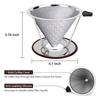 Stainless Steel Coffee Filter Reusable Coffee Dripper Manual Brewing Supplies Convenient Fine Filter Perfect for Coffee