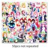 50PCS The Quintessential Quintuplets Anime Waterproof Stickers for Suitcase, Laptop, and Refrigerator