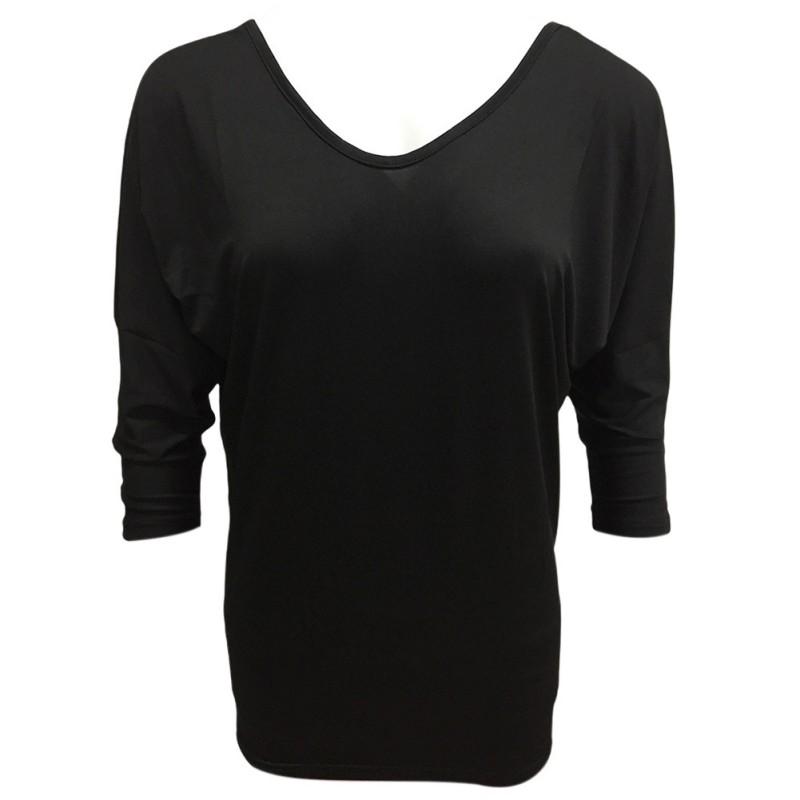 Women's T-shirt V-neck Bats Seven-point Sleeve Shirt