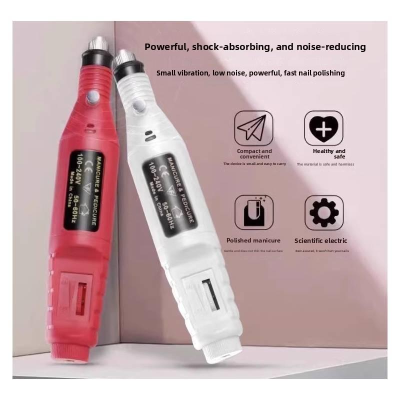 Manicure And Pedicure Grinder With Usb Power And Multiple Grinding Heads For Hard Nails
