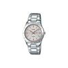 Standard Series Waterproof Date Display Day Display Quartz Movement Stainless Steel Strap Womens Watch Silver Dial Women Watches LTP-1410D-7A2