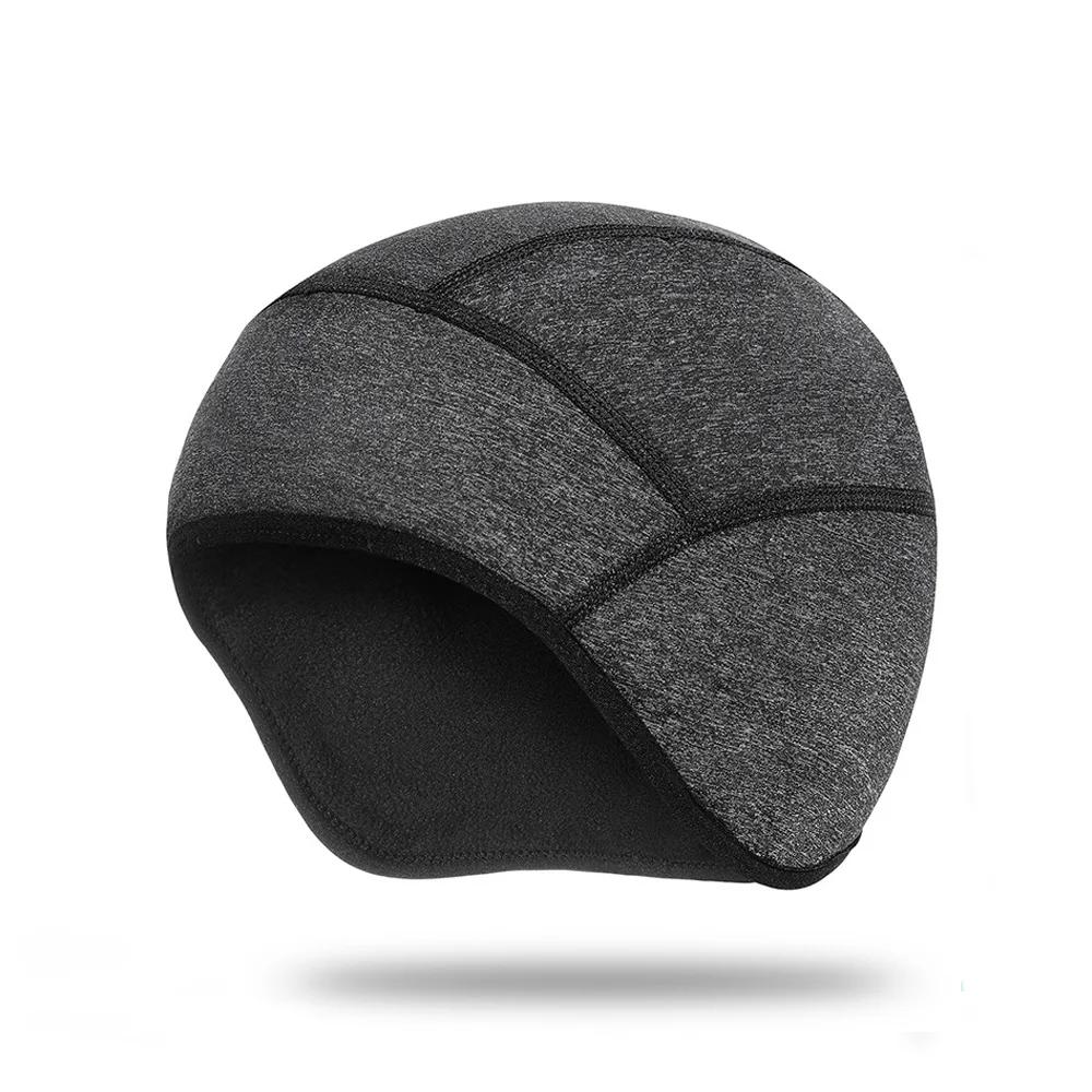 Skull Cap Helmet Liner With Glasses Holes Winter Thermal Cycling Cap For Men Women Beanie M/L