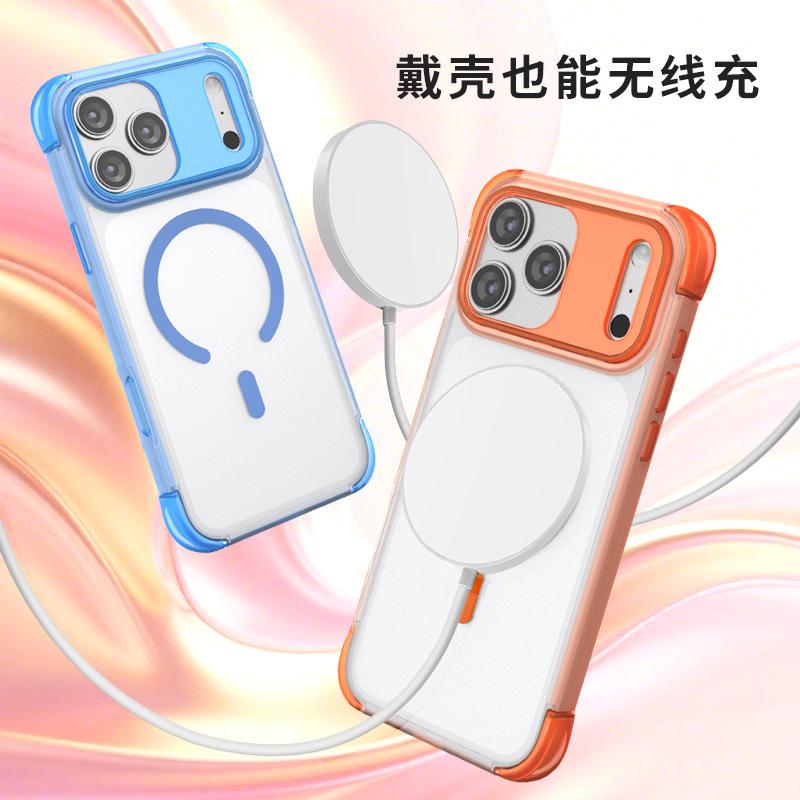 Applicable to Apple iPhone11promax airbag skin-sensitive transparent magnetic mobile phone case Apple 11 magnetic mobile phone case
