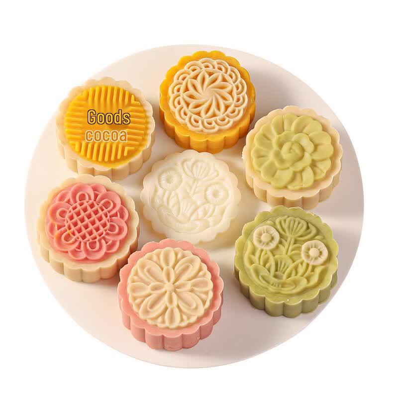 DeOu XingGuang Hand-Press Flower Mooncake Mold Set