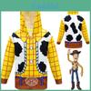 Woody Reißverschluss-Hoodie Sweatshirt Weiches Auffälliges Toy Story Kostüm Für Kinder