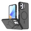 KEYSION Lens Stand Magnetic Phone Case for MagSafe for Samsung A07 4G Matte Translucent Shockproof Cover for Galaxy A06 4G 5G