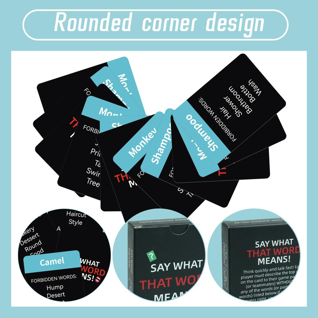 Carte Sfida Tabù “Di' Cosa Significa Quella Parola” | Gioco di Festa per Famiglia e Amici | Gioco di Indovinelli di Descrizione Veloce