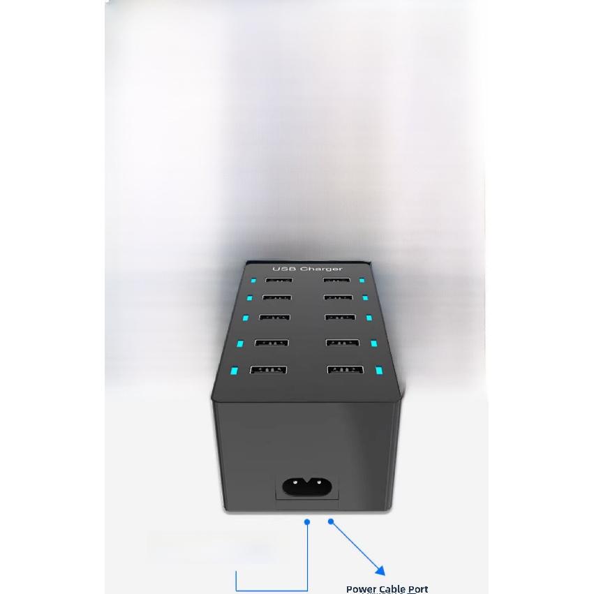 Earise | Multi-Function Multi-Port USB Charger 15 Ports