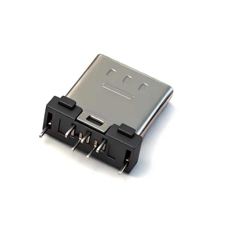 Micro USB 5Pin Male Connector Kit 10Pcs 7.8mm Clip Board Type Portable DIY Cable Repair Parts for Electronic Enthusiasts
