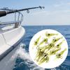 Luminous Shrimp Lures 5/10/20/40Pcs 4CM/1.3G Bionic Soft Lure, Glow-in-the-dark Fishing Accessories Bait with Hook, Freshwater Saltwater Swimbait