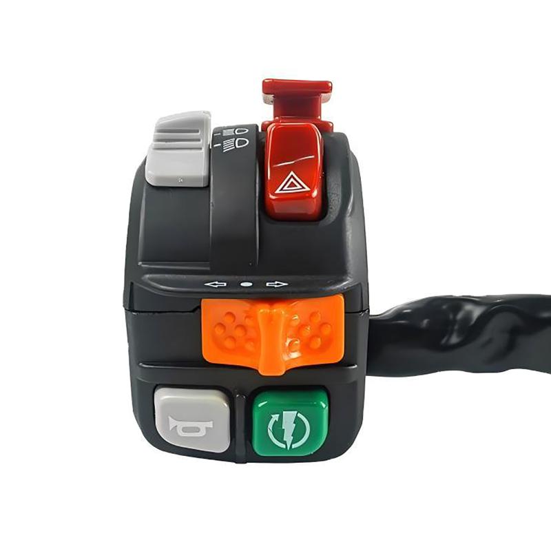 

7/8 22Mm Motorcycle Multifunction Handlebar Control Switch Assembly Warning Light Kill Start Turn Signal Horn Button Switch 1Pc