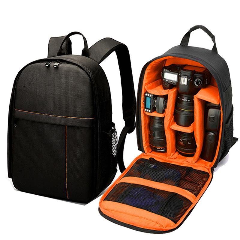 Outdoor Waterproof Large-Capacity DSLR Photography Backpack with Layered Storage