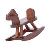 1:12 Scale Doll House Rocking Horse Doll House Wooden Rocking Horse Simulation Cockhorse for Doll House Accessory