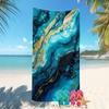 Exotischer Blumendruck Weiches Mikrofaser-Badetuch Groß Wasserabsorbierend Für Strand und Surfen