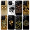 Sacred Eye of Horus Egypt Fresco Phone Case For Xiaomi Redmi Note 15 14 14S 13 12S 12 Pro Plus 11S 11 10S 10 4G Cover 11E 11T 5G