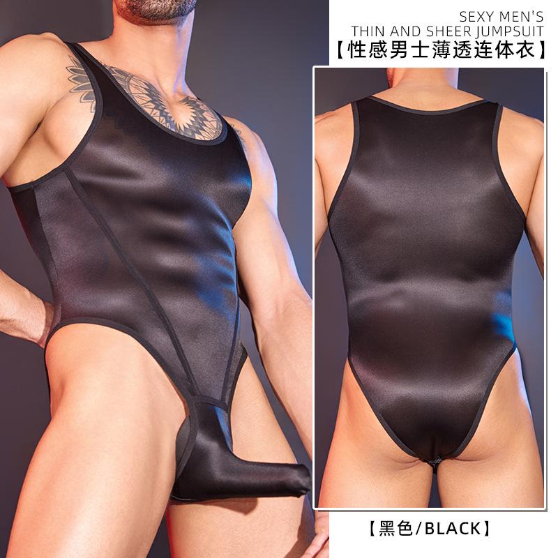 European and American Sex Men's Underwear Cross-strap Onesie Elephant Trunk Cover Sexy Sex Underwear RS