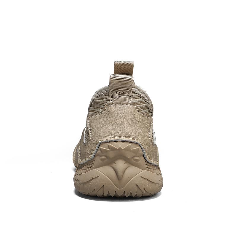 Men's Breathable Casual Shoes Fashion Bean Shoes Male Cross-Border Slip-On round Toe Rubber Bottom Leisure Footwear Large Size