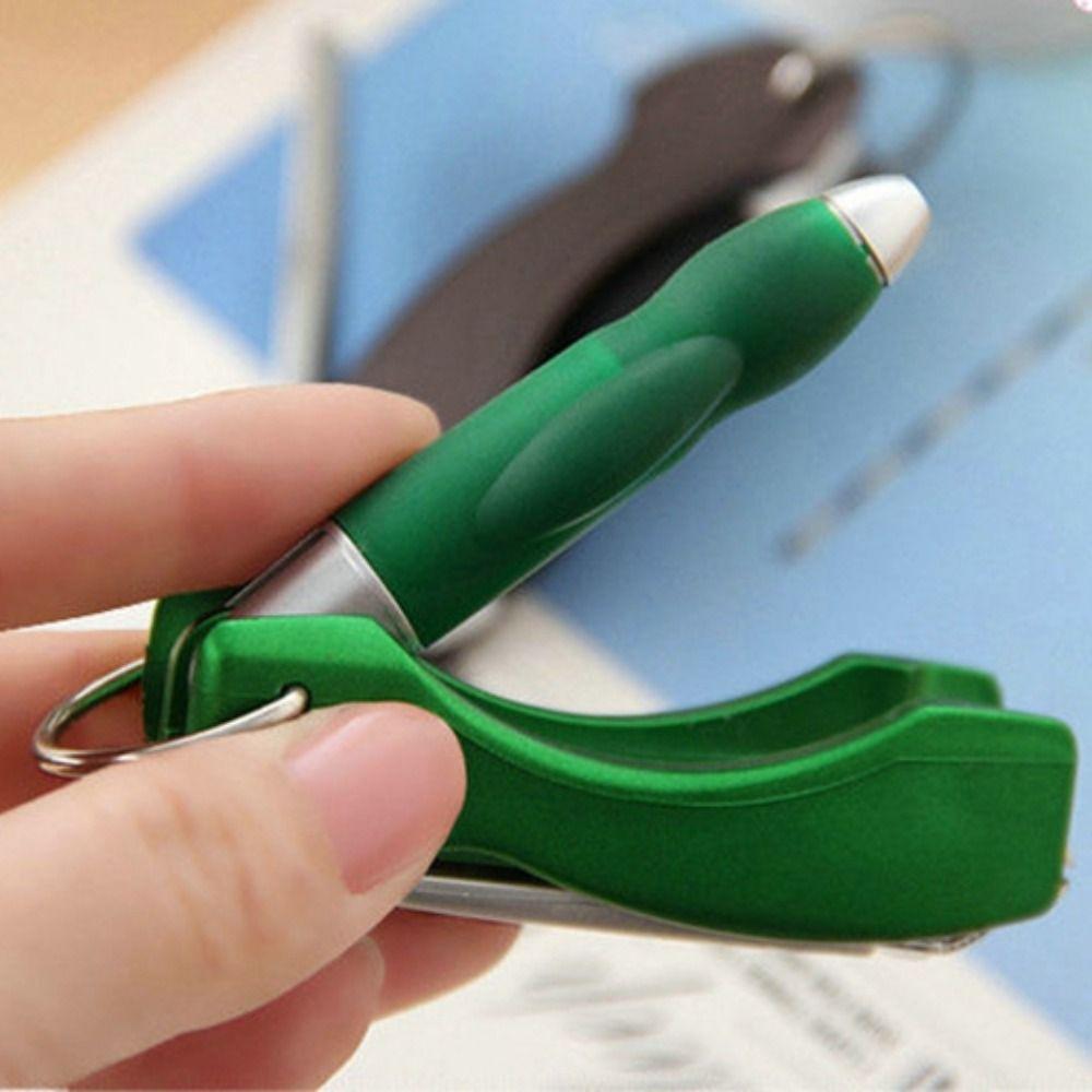 ABS Nail Clipper Ballpoint Pen Folding Refill Ball Pen Funny Integrated Ballpoint Pen  Kids Toy