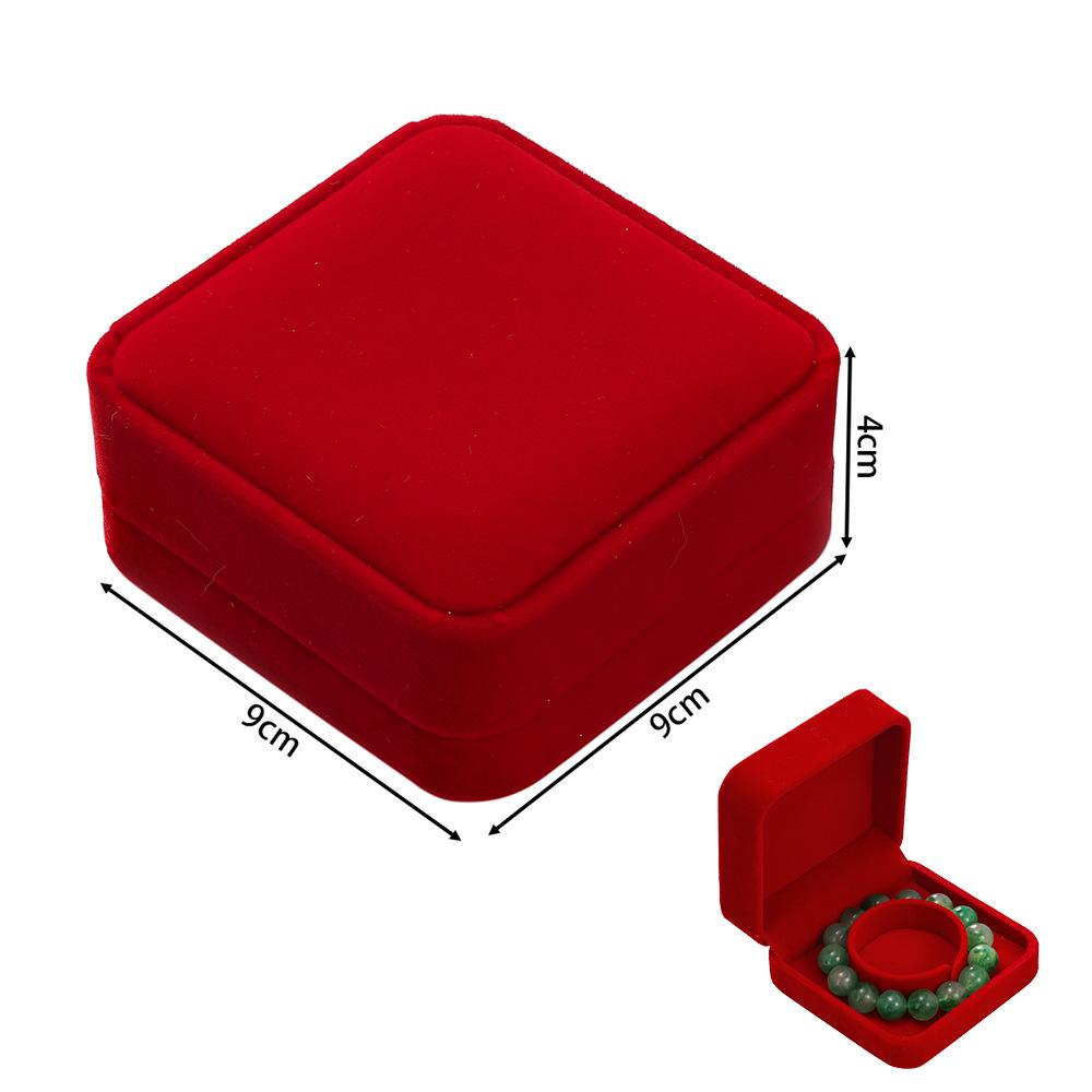 Rounded Flannel Jewelry Box for Rings, Earrings, Pendants, Bracelets, Bangles, and DIY Packaging.