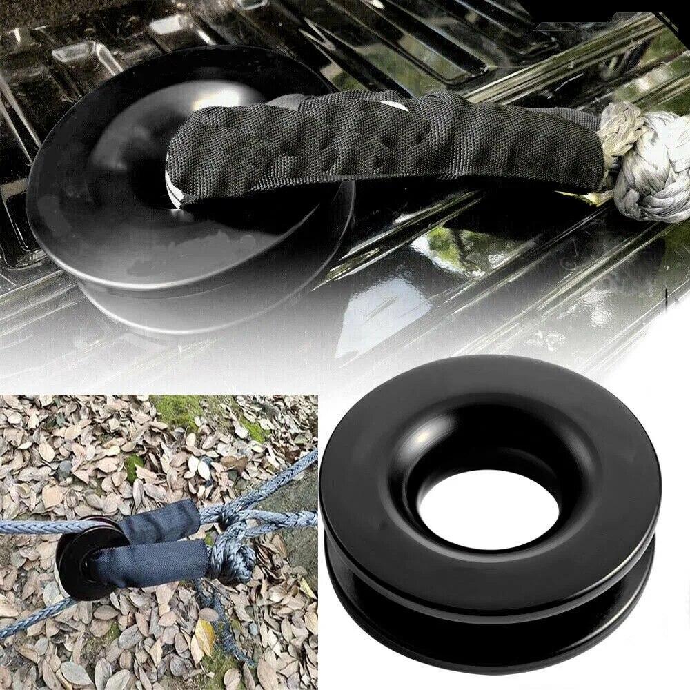 41000lbs Car Synthetic Soft Shackle Snatch Recovery Ring Aluminum for ATV UTV SUV Truck Pickup Off-road Car Winch Recovery