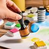 52 Pieces Mini Ink Blending Tools with Replacement Foam Detail Blending Tools and 24 Colors Stamp Ink Pad Stamps for Distressing Scrapbooking Wood