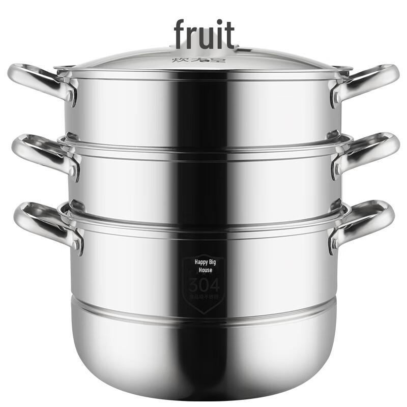 Chuidahuang Zhenwei 304 Stainless Steel Steamer 28cm