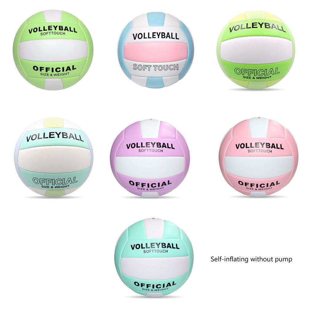 Volleyballs Official Size 5 Waterproofs Soft Sand Volleyballs Beach Plays Game Practice Volleyballs Sports PU Ball