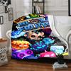 Coperta Stampata Tema Blox Fruits - Perfetta per Divano, Letto, Viaggio e Uso Esterno | Lavabile in Lavatrice, Accogliente e Durevole.
