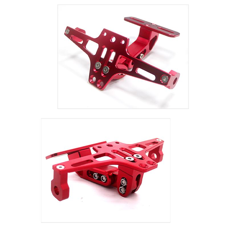 Universal Adjustable Motorcycle License Number Plate Bracket Rear Turn Signal Lamp Holder Cnc Aluminum Fender Eliminator Kits
