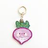 Creative Leather Fruit Series Access Card Holder & Airtag Keychain Charm