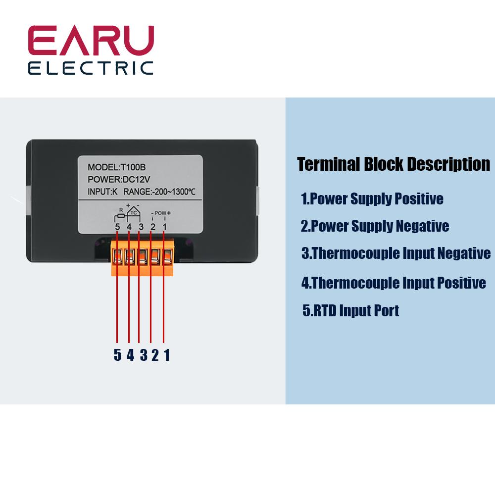 Red Green Blue LED Gauge with EGT Temperature Sensors & Weld Bund Combo Kit in Fahrenheit Celsius Adjustable Universal Use PT100