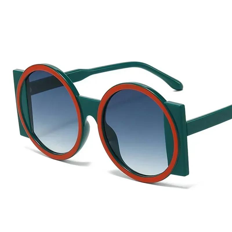 Lunettes de soleil de haute qualité, forme ronde, jolies, pour dames, hommes, décontractées, féminines, masculines, mode, design vintage, Oculos other
