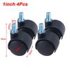 4Pcs Silent Operation Swivel Casters  for Furniture Office Chair Suitcase Trolley