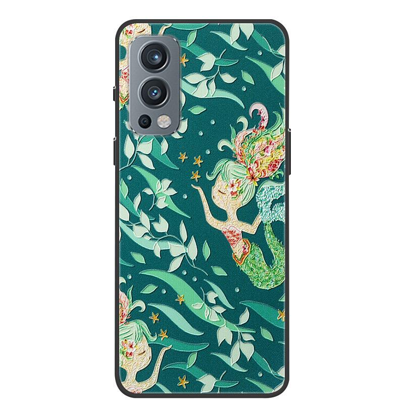 För Oneplus Nord 2 5G Fodral 3D Drake Prägling Mjuk TPU Silikon Baksidesfodral För Oneplus Nord2 5G One Plus Nord 2 Coque Bumper