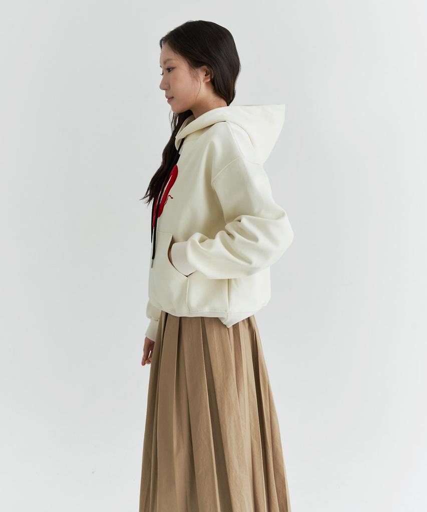 Peulleio Double Pleated Skirt _ Beige