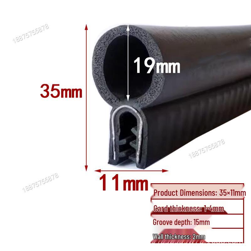 U-Shaped Rubber Seal Strip: Waterproof, Dustproof, Anti-Collision for Cabinets and Car Doors