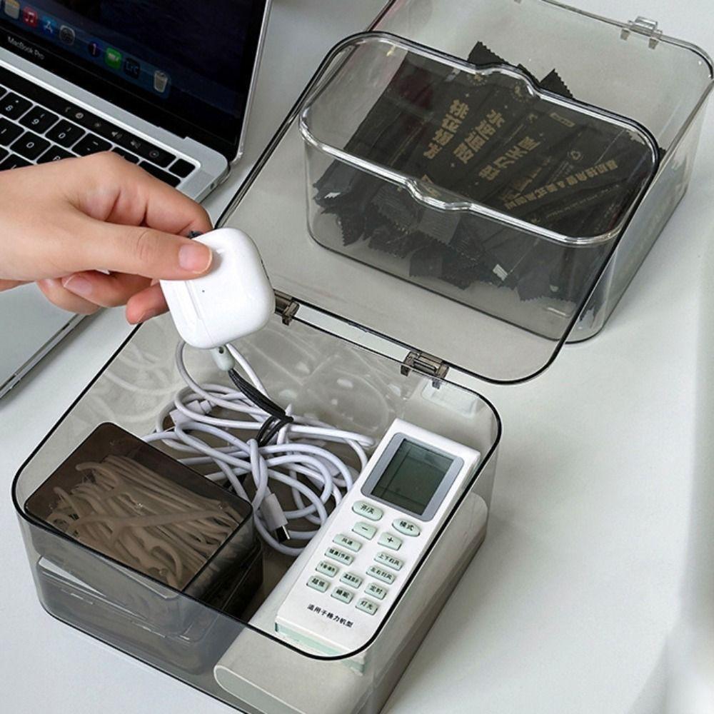 Acrylic Cosmetics Organizer Transparent Tea Set Organization Multi-purpose Desktop Storage Box